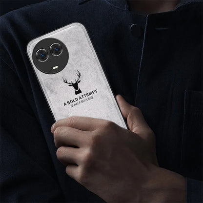 For Realme C67 5G Case PU Leather+PC+TPU Phone Cover with Deer Pattern