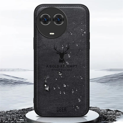 For Realme C67 5G Case PU Leather+PC+TPU Phone Cover with Deer Pattern