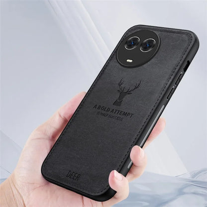 For Realme C67 5G Case PU Leather+PC+TPU Phone Cover with Deer Pattern