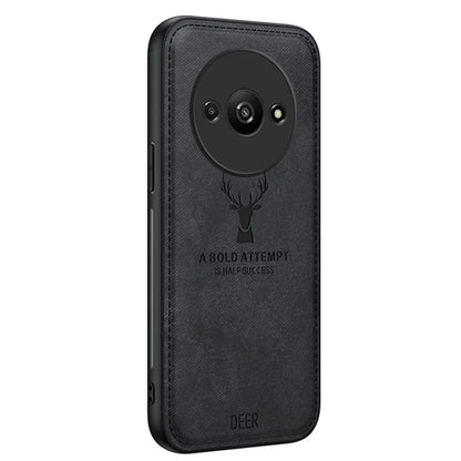 For Xiaomi Redmi A3 Case Deer Pattern PU Leather Coated PC+TPU Phone Back Cover