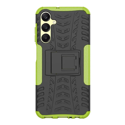 For Samsung Galaxy A25 5G (Global) (161.0 x 76.5 x 8.3mm) Case PC+TPU 2-in-1 Tire Texture Cover with Kickstand