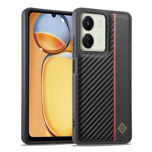 LC.IMEEKE For Xiaomi Redmi 13C 4G / 5G / Poco C65 4G Case Leather+EVA+TPU Phone Cover