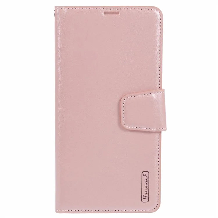 HANMAN Mill Series For Oppo Reno11 5G (Global) Magnetic Case PU Leather Phone Cover with Foldable Stand Gold