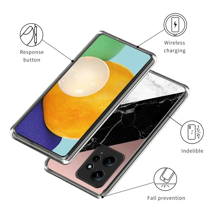 For Xiaomi Redmi Note 12 4G Case Pattern Design Slim Thin Flexible TPU Phone Cover