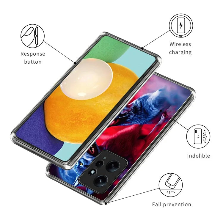 For Xiaomi Redmi Note 12 4G Case Pattern Design Slim Thin Flexible TPU Phone Cover