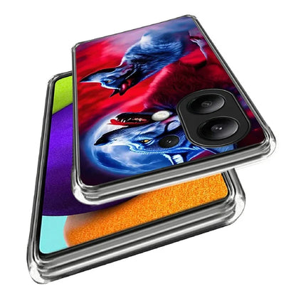 For Xiaomi Redmi Note 13 4G Case Soft TPU Shockproof Pattern Printing Phone Cover