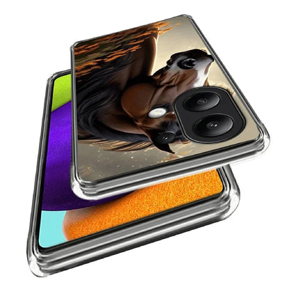 For Xiaomi Redmi Note 13 4G Case Soft TPU Shockproof Pattern Printing Phone Cover