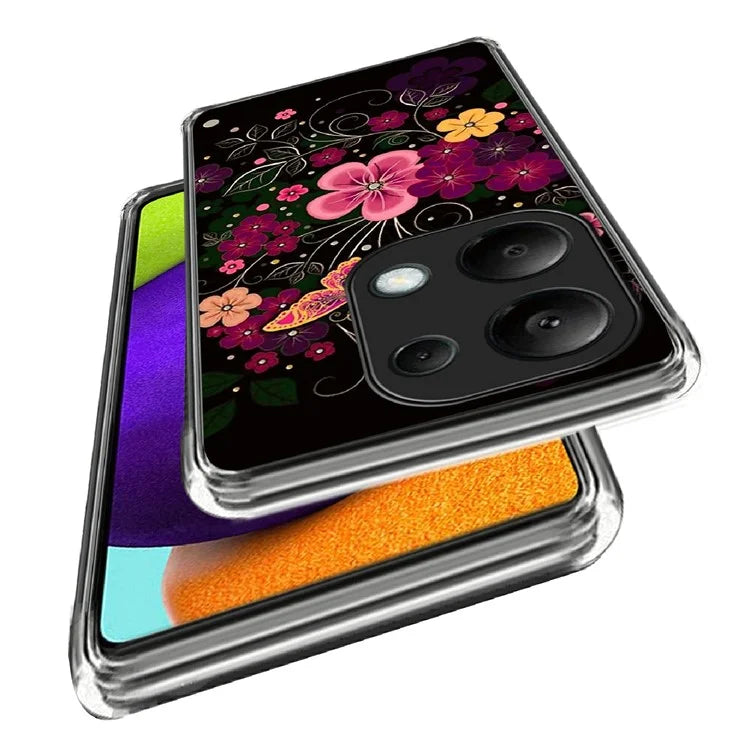 For Xiaomi Redmi Note 13 Pro 4G / Poco M6 Pro 4G Case Pattern Slim Design TPU Phone Cover