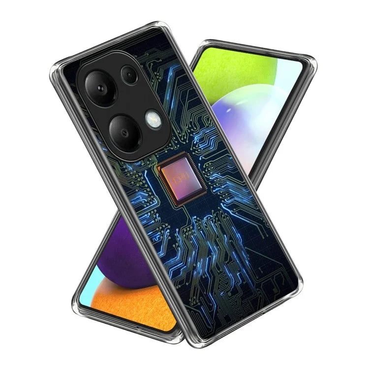 For Xiaomi Redmi Note 13 Pro 4G / Poco M6 Pro 4G Case Pattern Slim Design TPU Phone Cover
