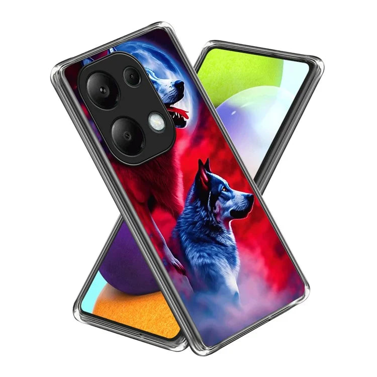 For Xiaomi Redmi Note 13 Pro 4G / Poco M6 Pro 4G Case Pattern Slim Design TPU Phone Cover