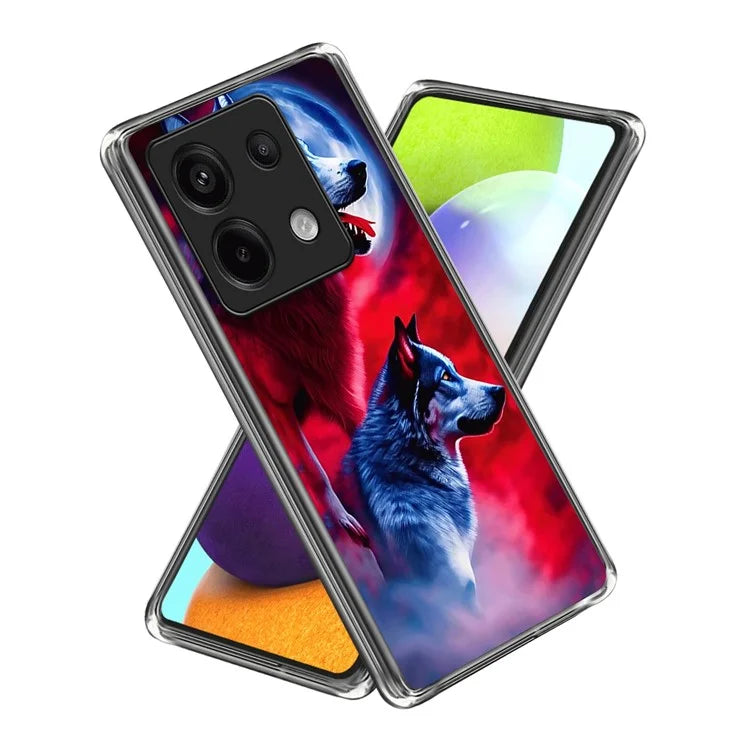 Shockproof Case for Xiaomi Redmi Note 13 Pro 5G / Poco X6 5G Phone Case Pattern Printing TPU Slim Cover