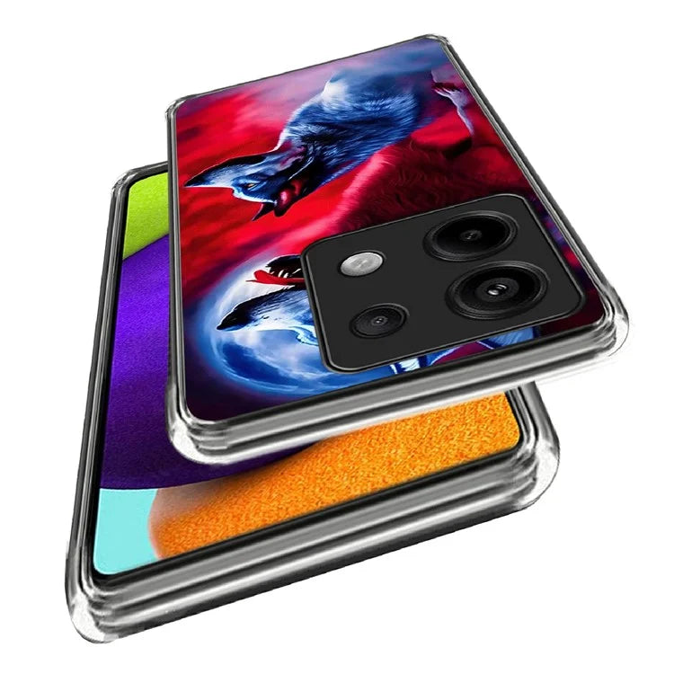 Shockproof Case for Xiaomi Redmi Note 13 Pro 5G / Poco X6 5G Phone Case Pattern Printing TPU Slim Cover