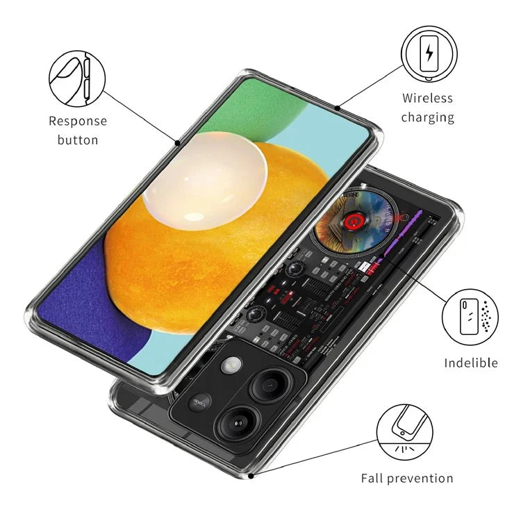 For Xiaomi Redmi Note 13 5G Case Pattern Printing Soft TPU Protective Phone Cover