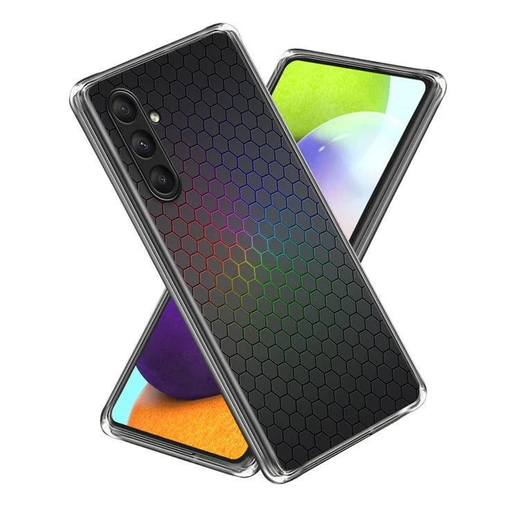 For Samsung Galaxy A24 4G (162.1 x 77.6 x 8.3mm) Case Pattern Printing Slim TPU Phone Cover