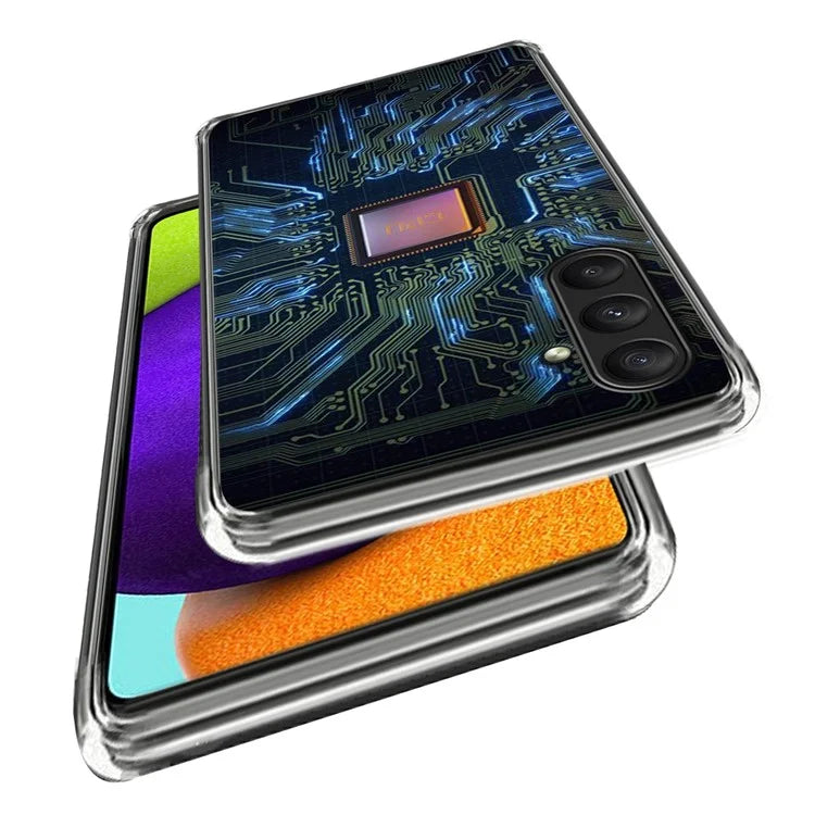 For Samsung Galaxy A24 4G (162.1 x 77.6 x 8.3mm) Case Pattern Printing Slim TPU Phone Cover