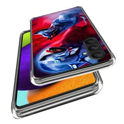 For Samsung Galaxy A24 4G (162.1 x 77.6 x 8.3mm) Case Pattern Printing Slim TPU Phone Cover