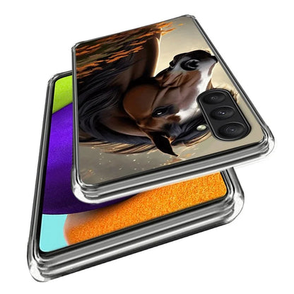 For Samsung Galaxy A24 4G (162.1 x 77.6 x 8.3mm) Case Pattern Printing Slim TPU Phone Cover