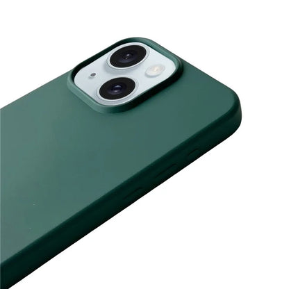 For iPhone 15 Plus Case Hands-Free Liquid Silicone Phone Cover with Lanyard Rope