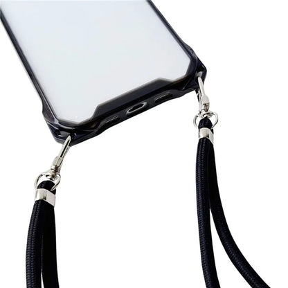For iPhone 14 Plus Case with Lanyard Reinforced Corner Drop-proof Phone Shell