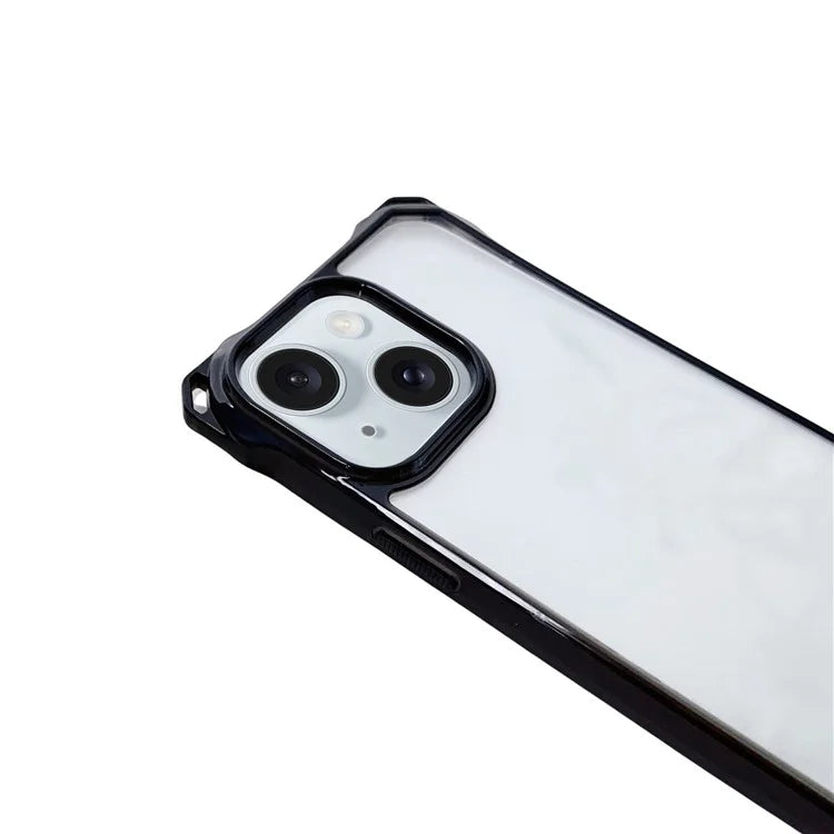 For iPhone 13 Case Reinforced Corner Drop Protection TPU Phone Cover with Thin Lanyard