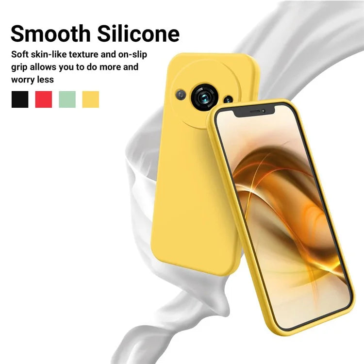 Cell Phone Case for Xiaomi Redmi A3 / Poco C61 4G Liquid Silicone Soft Lining Shockproof Cover