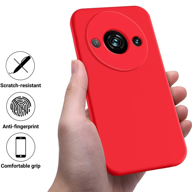 Cell Phone Case for Xiaomi Redmi A3 / Poco C61 4G Liquid Silicone Soft Lining Shockproof Cover