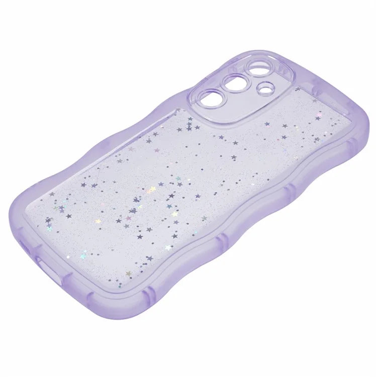 JTW Series for Samsung Galaxy S23 FE Case Epoxy Design Wavy Edge TPU Phone Cover