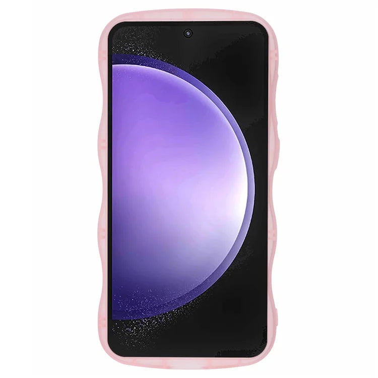 JTW Series for Samsung Galaxy S23 FE Case Epoxy Design Wavy Edge TPU Phone Cover