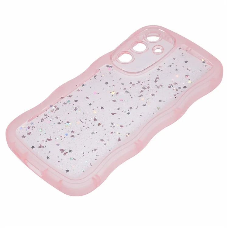 JTW Series for Samsung Galaxy S23 FE Case Epoxy Design Wavy Edge TPU Phone Cover