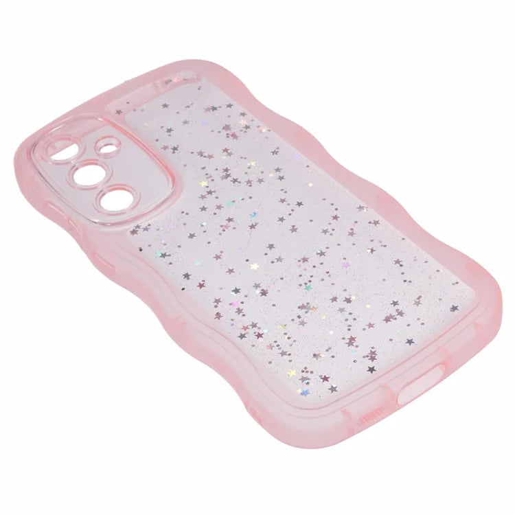 JTW Series for Samsung Galaxy S23 FE Case Epoxy Design Wavy Edge TPU Phone Cover