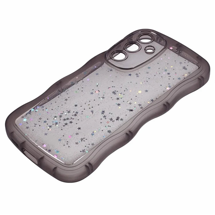 JTW Series for Samsung Galaxy S23 FE Case Epoxy Design Wavy Edge TPU Phone Cover