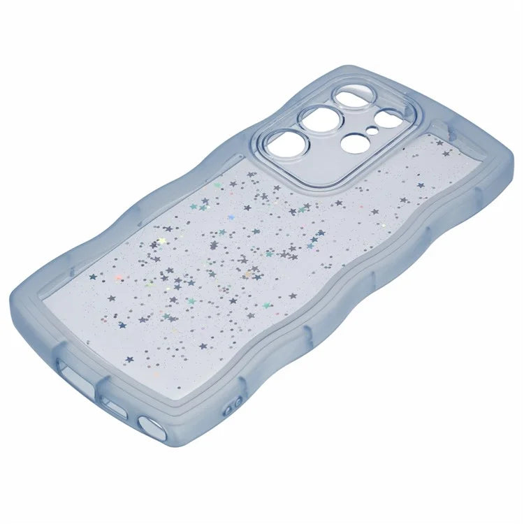JTW Series for Samsung Galaxy S24 Ultra Slim Case Wavy Edge Epoxy TPU Phone Cover