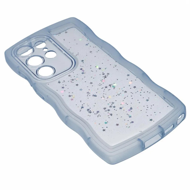 JTW Series for Samsung Galaxy S24 Ultra Slim Case Wavy Edge Epoxy TPU Phone Cover
