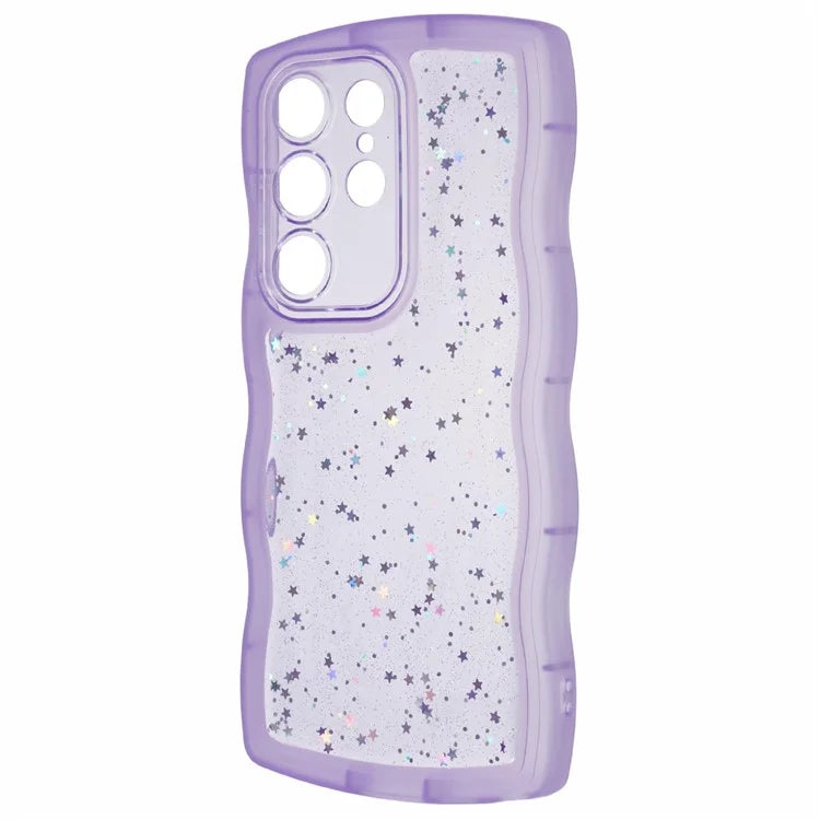 JTW Series for Samsung Galaxy S24 Ultra Slim Case Wavy Edge Epoxy TPU Phone Cover