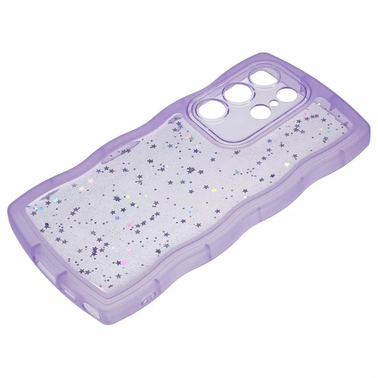 JTW Series for Samsung Galaxy S24 Ultra Slim Case Wavy Edge Epoxy TPU Phone Cover