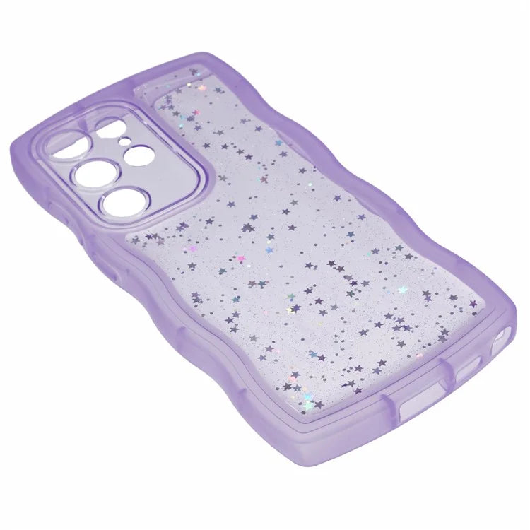 JTW Series for Samsung Galaxy S24 Ultra Slim Case Wavy Edge Epoxy TPU Phone Cover