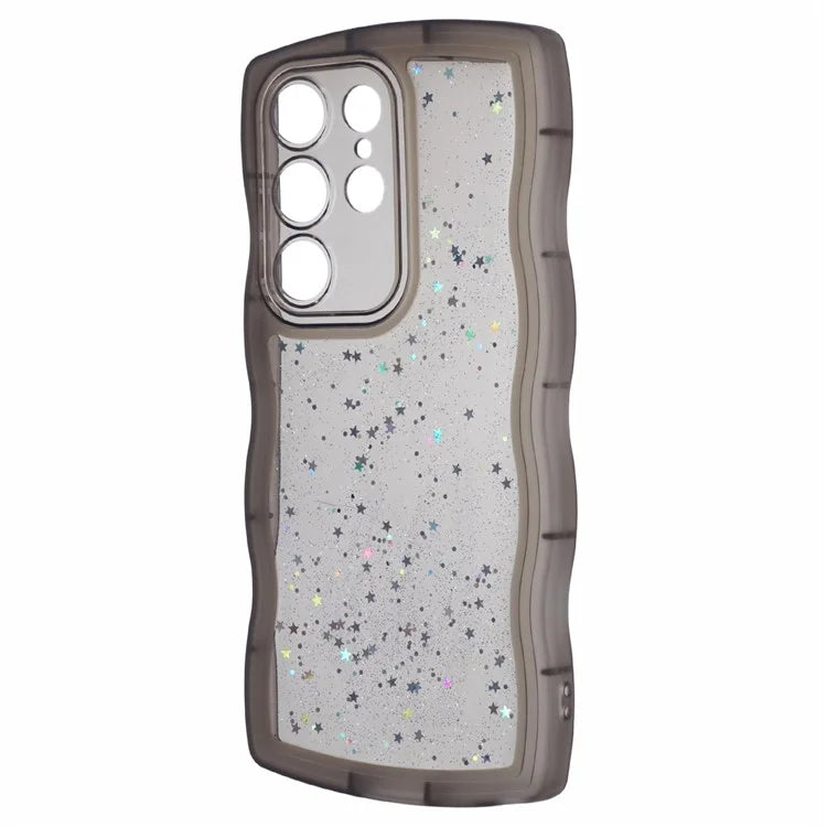JTW Series for Samsung Galaxy S24 Ultra Slim Case Wavy Edge Epoxy TPU Phone Cover