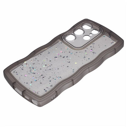 JTW Series for Samsung Galaxy S24 Ultra Slim Case Wavy Edge Epoxy TPU Phone Cover