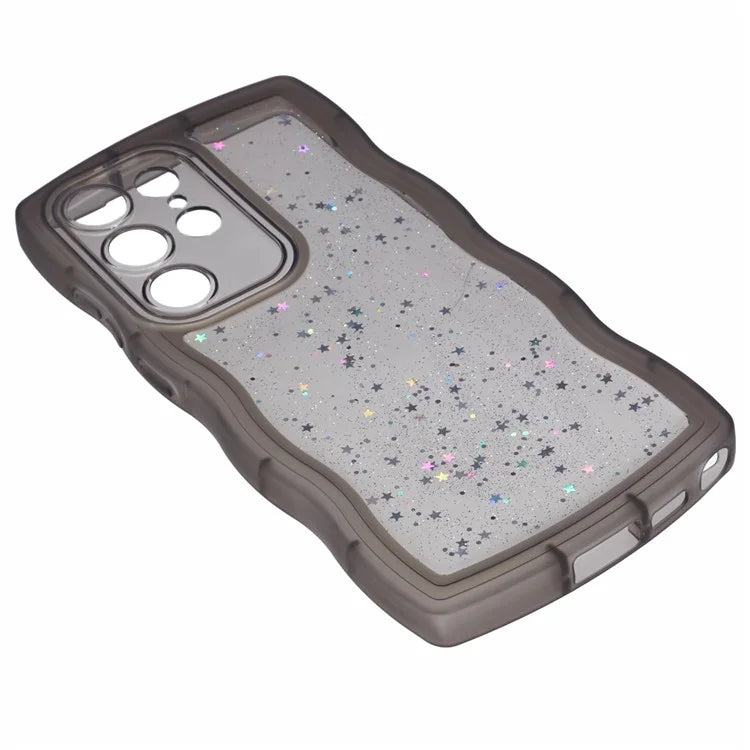 JTW Series for Samsung Galaxy S24 Ultra Slim Case Wavy Edge Epoxy TPU Phone Cover