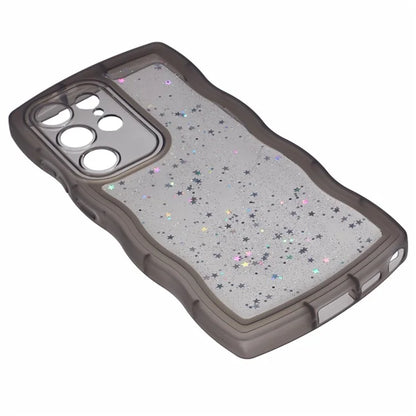 JTW Series for Samsung Galaxy S24 Ultra Slim Case Wavy Edge Epoxy TPU Phone Cover