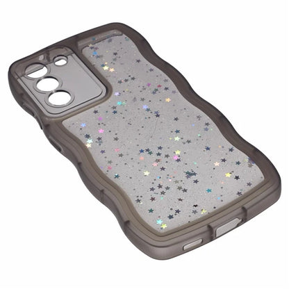 JTW Series for Samsung Galaxy S22 5G TPU Case Shockproof Epoxy Phone Cover Wavy Edge