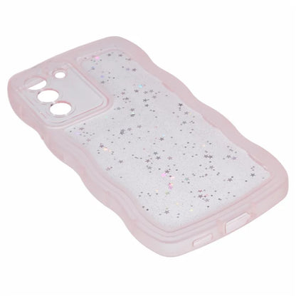 JTW Series for Samsung Galaxy S22 5G TPU Case Shockproof Epoxy Phone Cover Wavy Edge