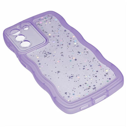 JTW Series for Samsung Galaxy S22 5G TPU Case Shockproof Epoxy Phone Cover Wavy Edge