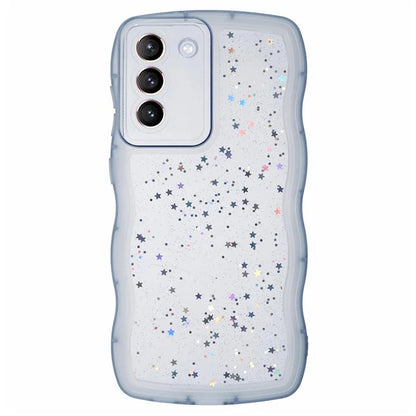 JTW Series for Samsung Galaxy S21 FE 5G Case Wave Frame Curly Shape TPU Epoxy Phone Cover