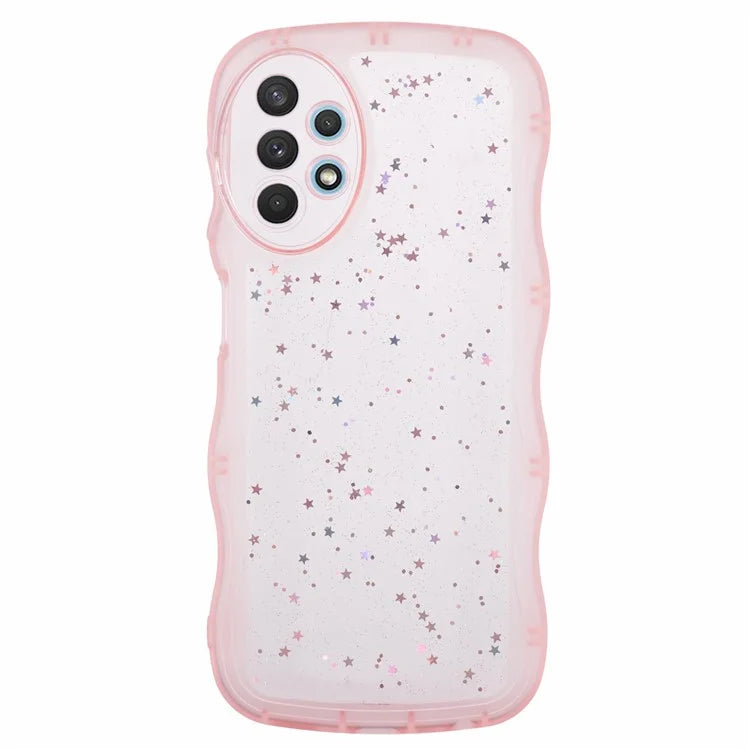 JTW Series for Samsung Galaxy A52 4G / 5G / A52s 5G Case Wavy Edge TPU Bling Star Phone Cover