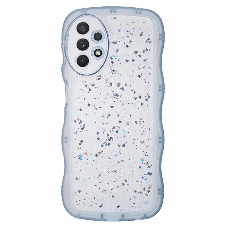 JTW Series for Samsung Galaxy A52 4G / 5G / A52s 5G Case Wavy Edge TPU Bling Star Phone Cover