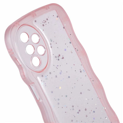 JTW Series for Samsung Galaxy A33 5G TPU Case Wavy Edge Glitter Stars Back Phone Cover