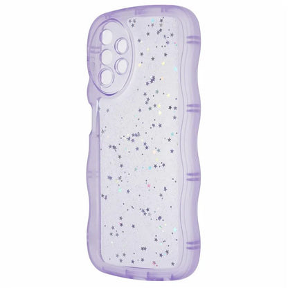 JTW Series for Samsung Galaxy A33 5G TPU Case Wavy Edge Glitter Stars Back Phone Cover