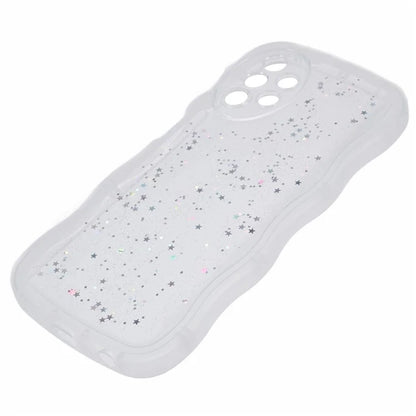 JTW Series for Samsung Galaxy A33 5G TPU Case Wavy Edge Glitter Stars Back Phone Cover