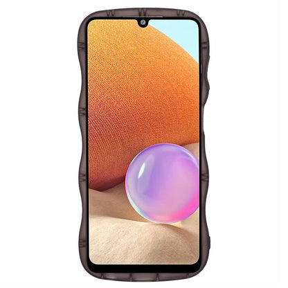 JTW Series for Samsung Galaxy A33 5G TPU Case Wavy Edge Glitter Stars Back Phone Cover